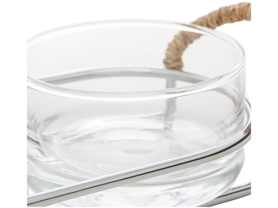 Petisqueira Oval com Suporte 3 Peças Wolff Nature - 4