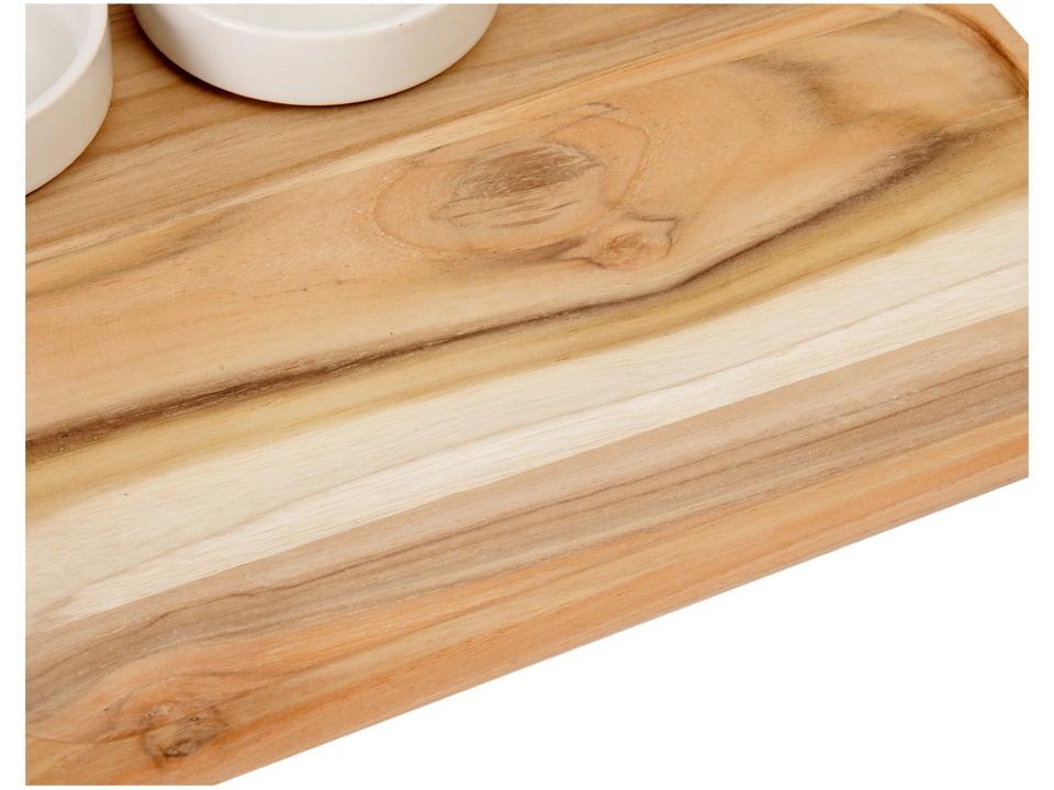 Petisqueira Porcelana com Pote Retangular - 3