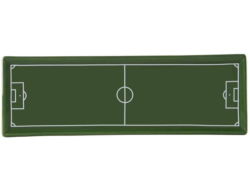 Petisqueira Retangular Artesanal 4 Peças Scalla Cerâmica Futebol - 7