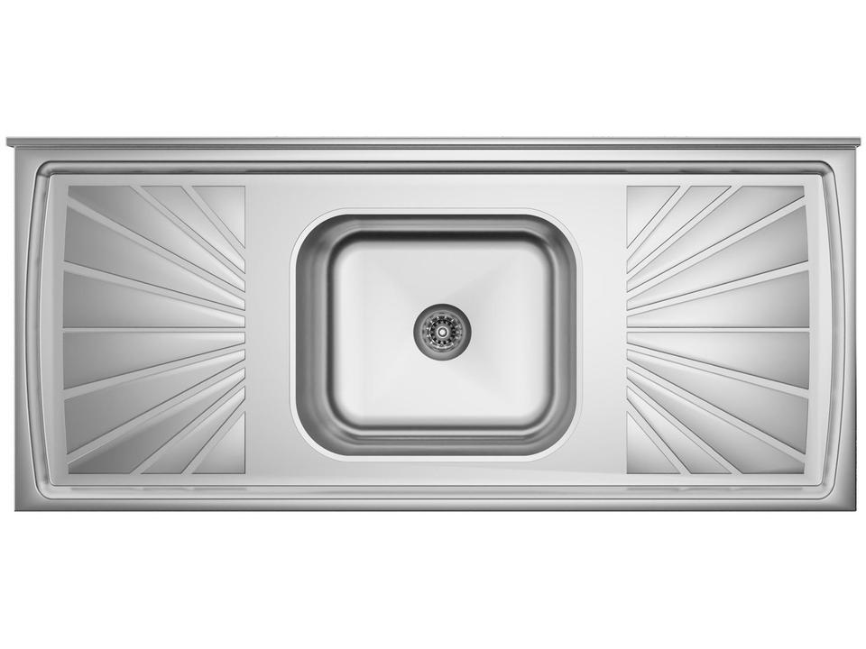 Pia de Cozinha Com Válvula Inox GNX 120x53cm PIA10001 - 5