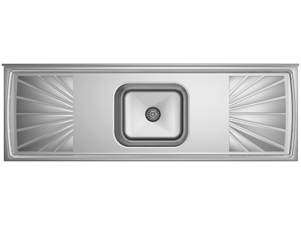 Pia de Cozinha Com Válvula Inox GNX 160x53cm PIA10001 - 5
