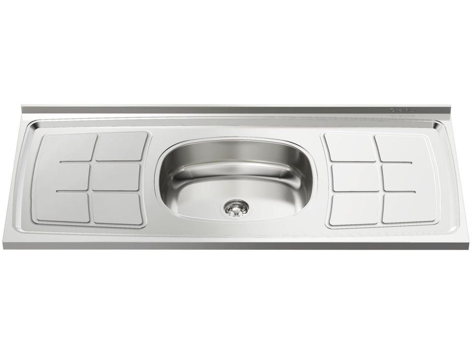 Pia de Cozinha Inox 120x52cm Ghel Plus - 00823/120