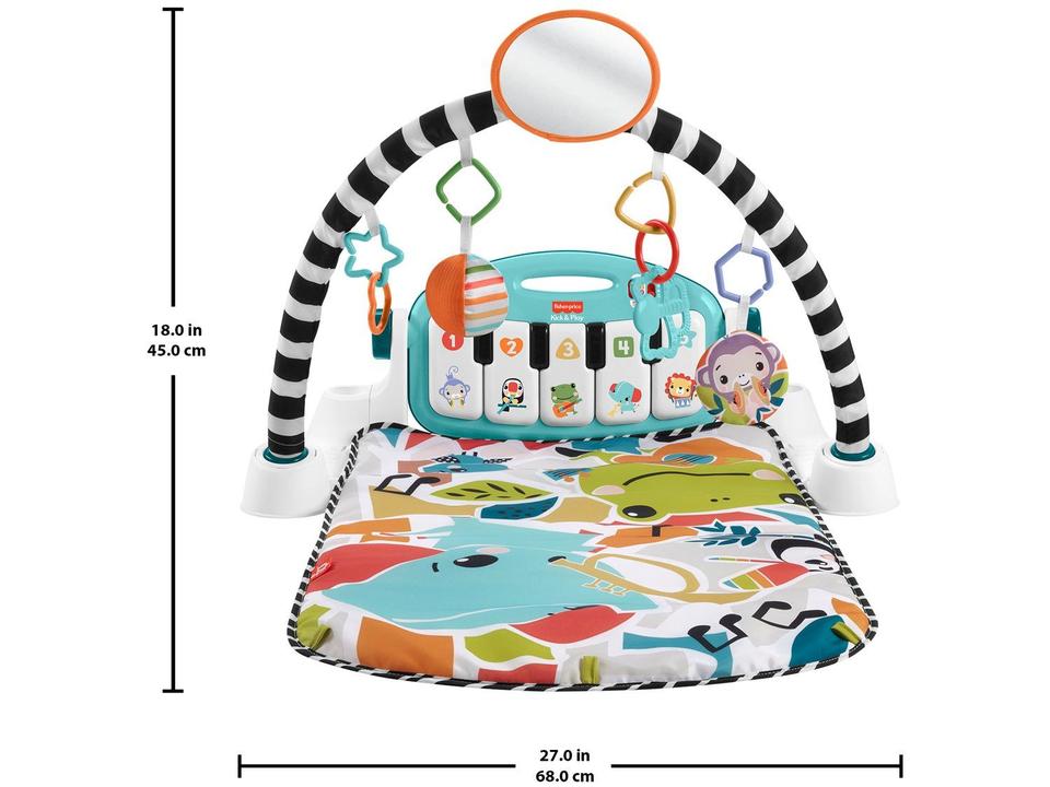 Pianinho Brilha e Cresce Bebê Fisher-Price Mattel - 9