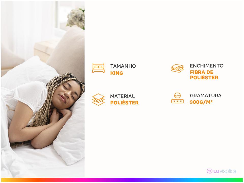 Pillow Top King Fibra de Poliéster 900g/m² Jolitex D8.2707004.G5145 - 1