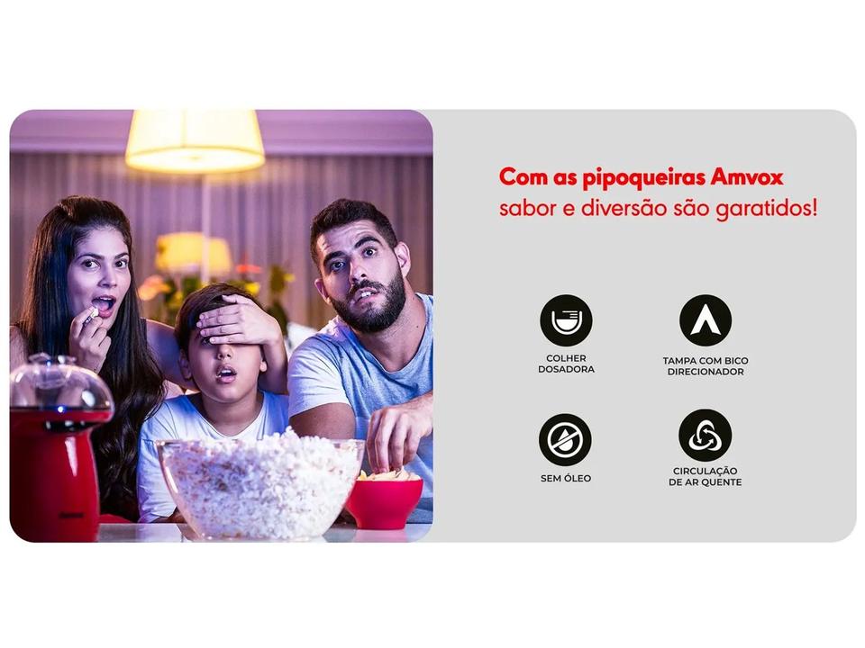 Pipoqueira Elétrica Amvox APC 027 1200W - 2