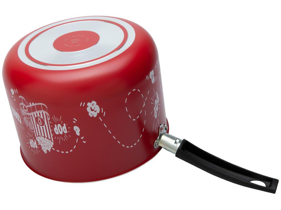 Pipoqueira Multiflon Vermelha Antiaderente - 4