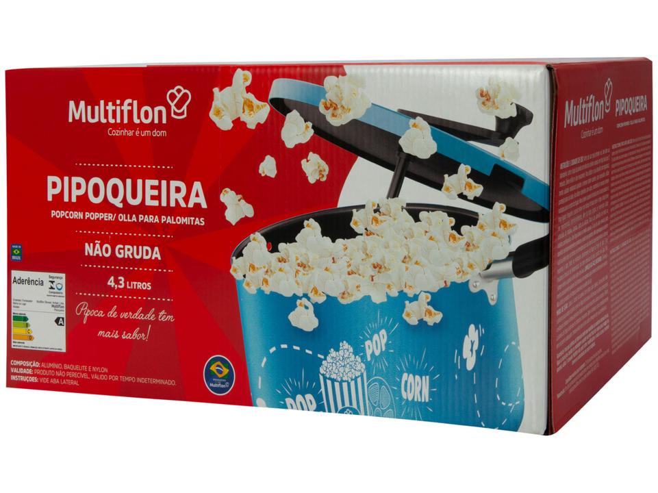 Pipoqueira Multiflon Vermelha Antiaderente - 6