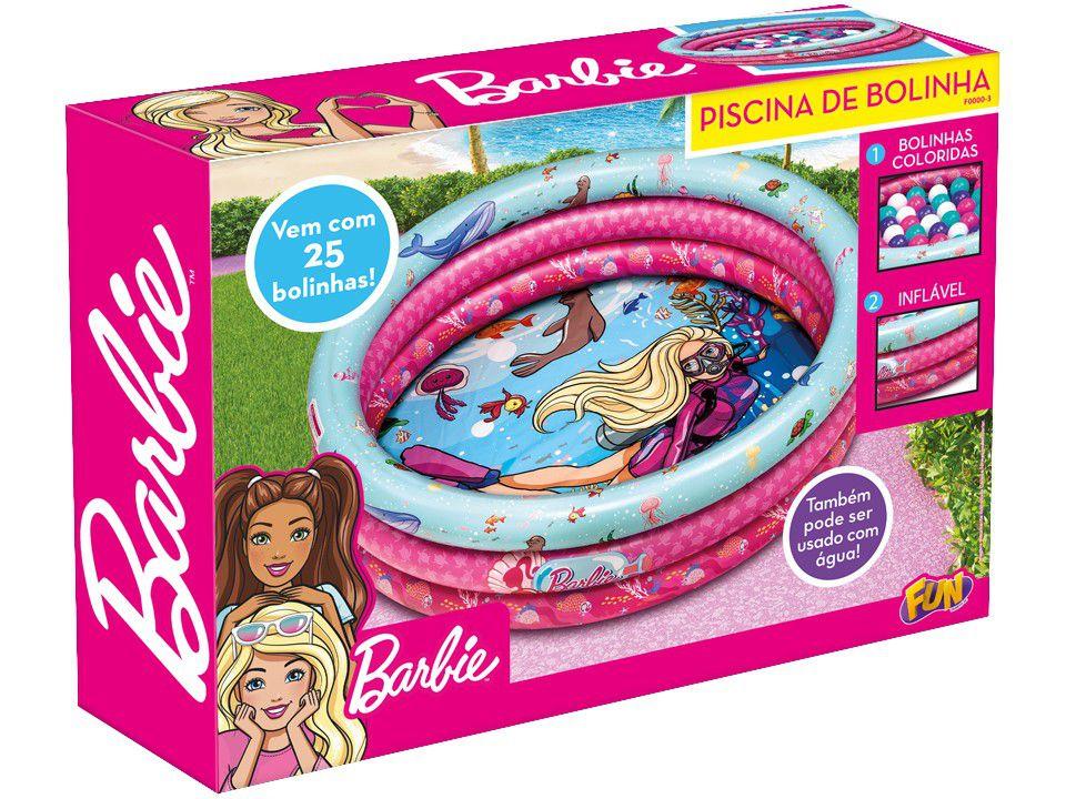 Piscina de Bolinha Barbie 25 Bolinhas - Fun - 4