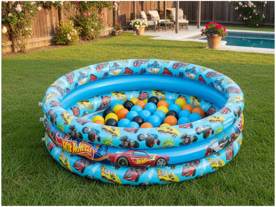 Piscina de Bolinha Hot Wheels 25 Bolinhas - 1