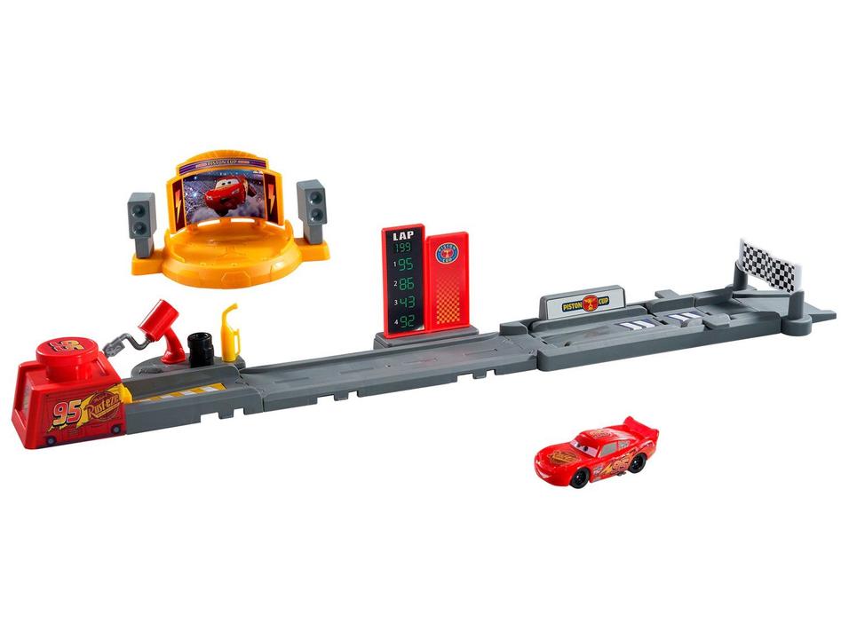Pista de Brinquedo Carros Disney Pixar Lança e Ganha Mattel - 1