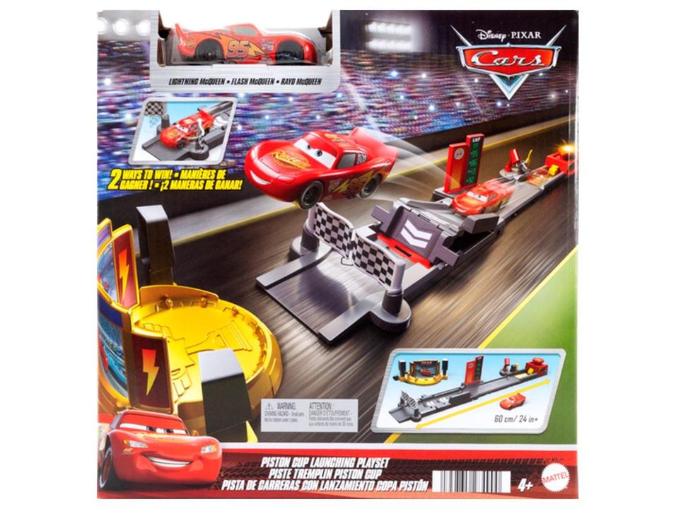 Pista de Brinquedo Carros Disney Pixar Lança e Ganha Mattel - 4