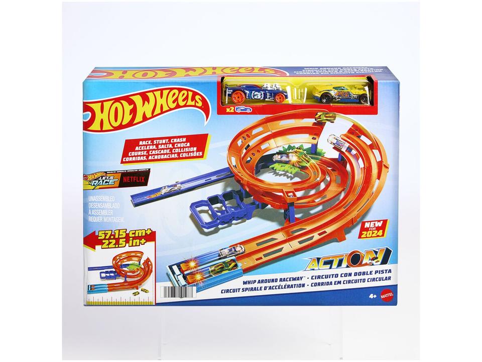 Pista Hot Wheels Action Circuito Giro Veloz - 3