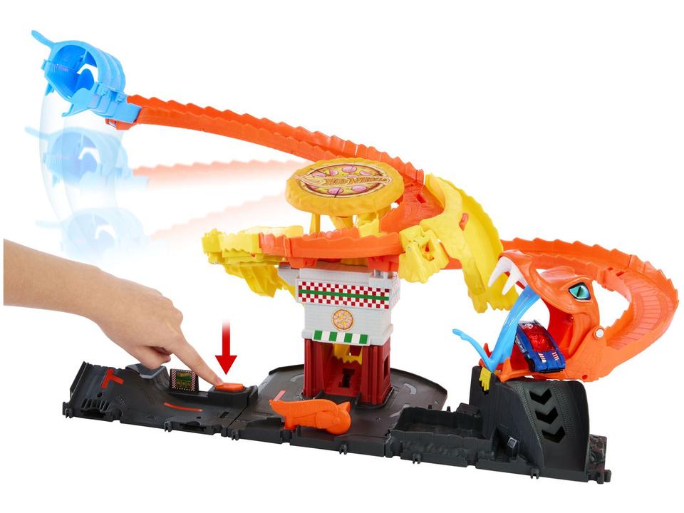 Pista Hot Wheels City Ataque de Cobra vs Pizzaria - 2