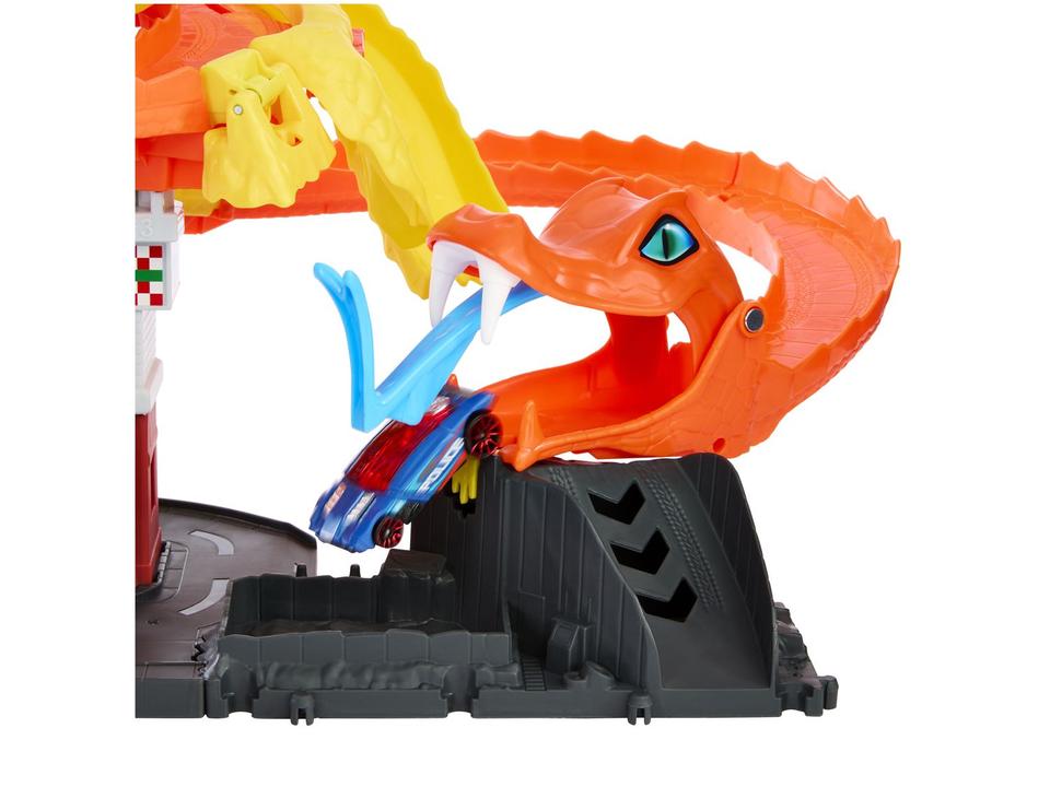 Pista Hot Wheels City Ataque de Cobra vs Pizzaria - 4
