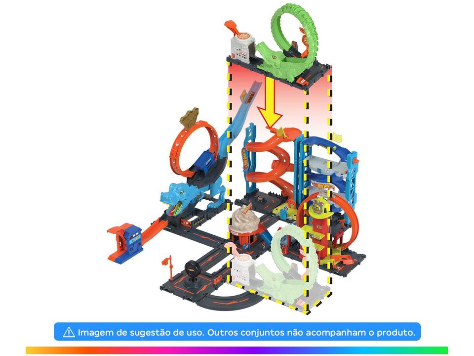 Pista Hot Wheels City Looping de Ataque do - 7