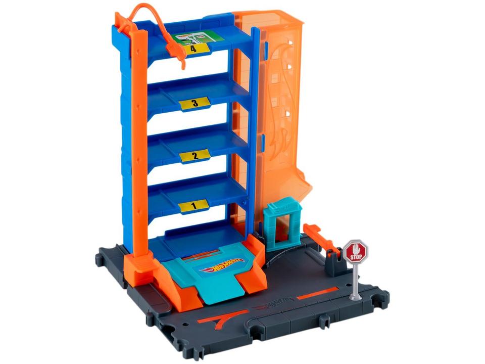 Pista Hot Wheels City Pista de Brinquedo Garagem - 4