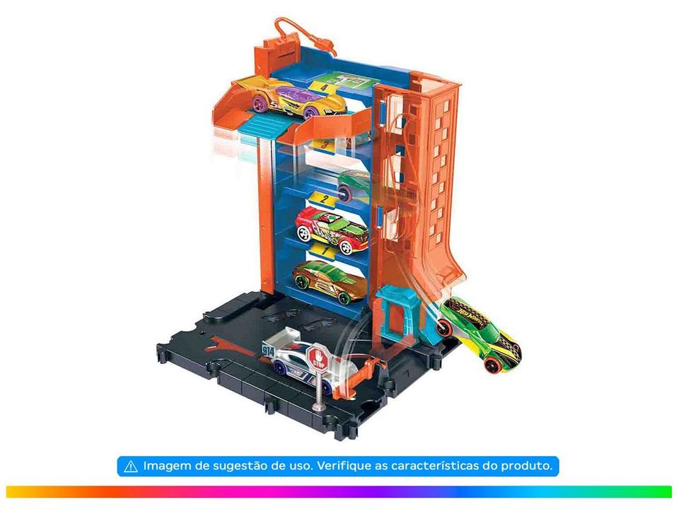 Pista Hot Wheels City Pista de Brinquedo Garagem - 1
