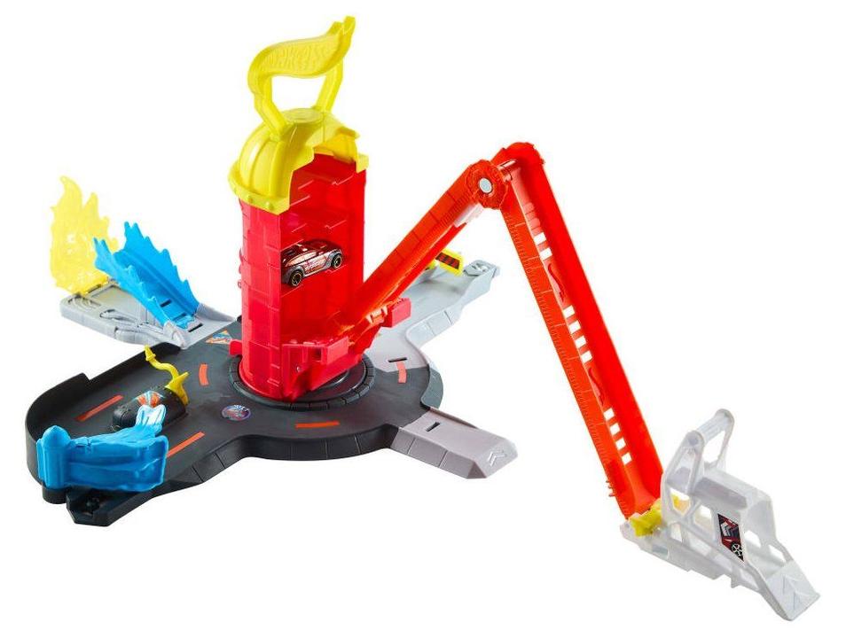 Pista Hot Wheels City Super Fire Station Rescue - 3