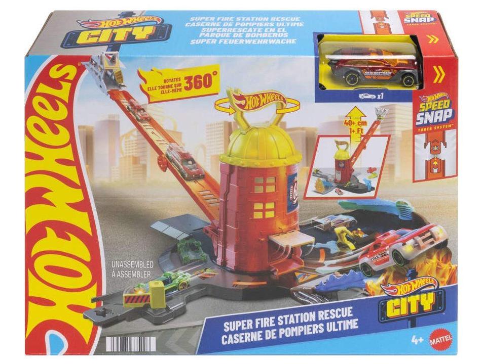 Pista Hot Wheels City Super Fire Station Rescue - 5