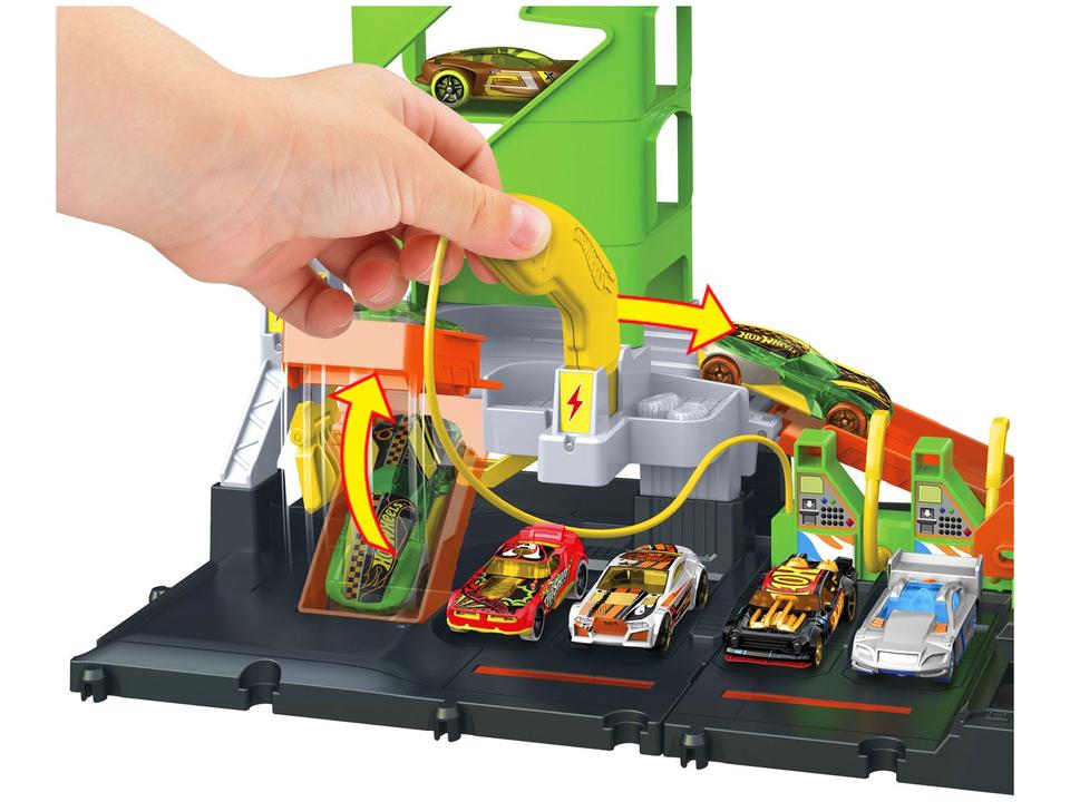 Pista Hot Wheels City Super Posto de Gasolina com - 4