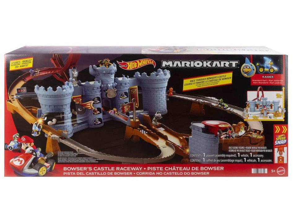 Pista Mario Kart Hot Wheels Corrida no Castelo de - 4
