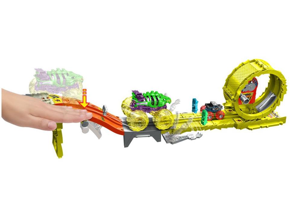 Pista Monster Trucks Hot Wheels Arena Energia de - 1