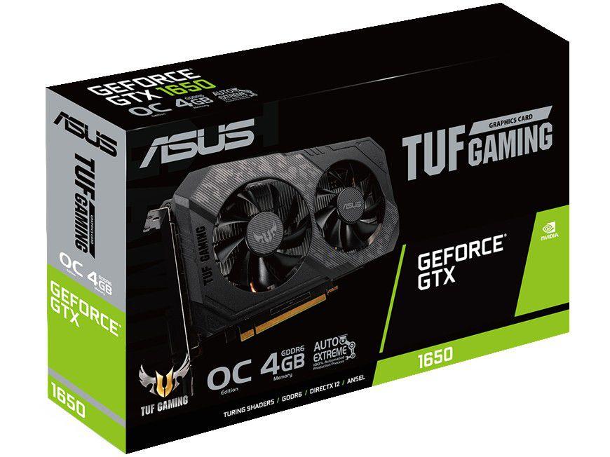 Placa de Vídeo Asus GeForce GTX 1650 4GB - GDDR6 128 bits TUF Gaming - 9