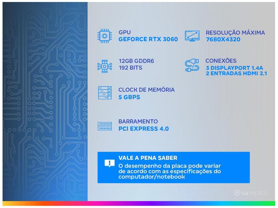 Placa de Vídeo Asus GeForce RTX 3060 - 2