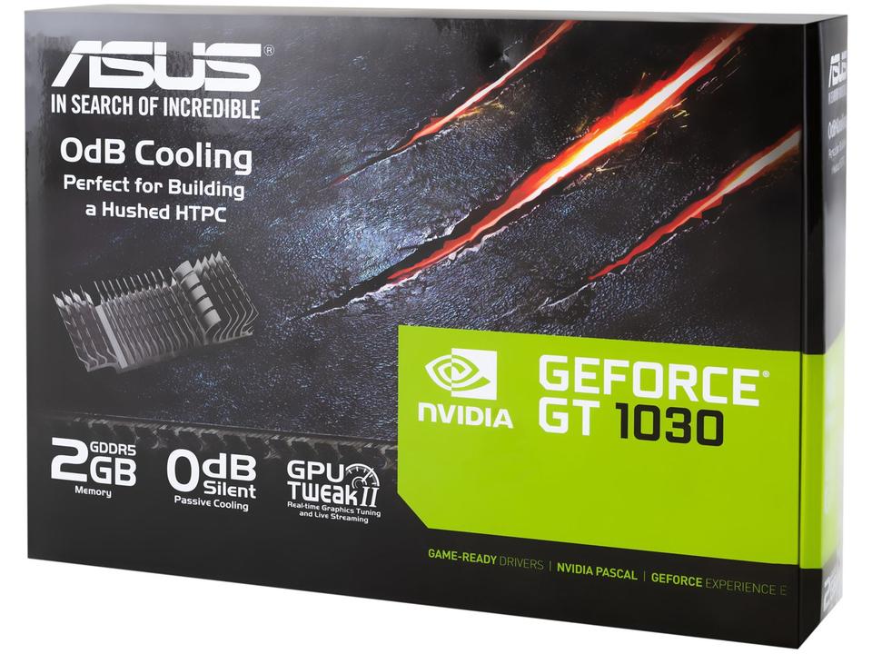 Placa de Vídeo Asus NVIDIA GeForce GT1030 - 2GB GDDR5 64 bits - 8