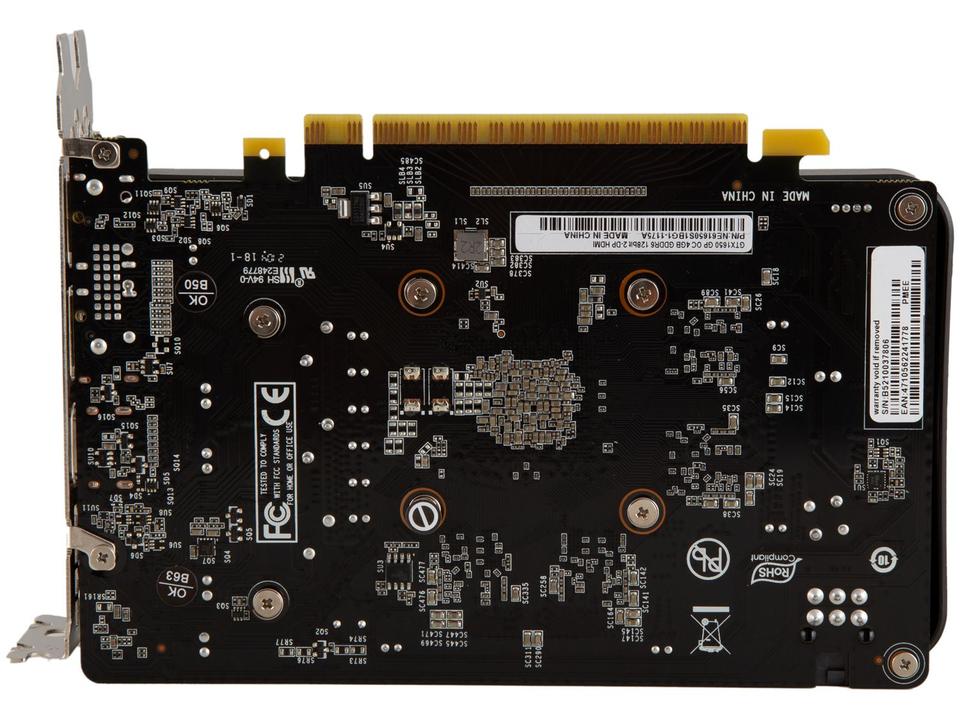 Placa de Vídeo Palit GeForce GTX 1650 - 4GB GDDR5 128 Bits GamingPro OC - 5