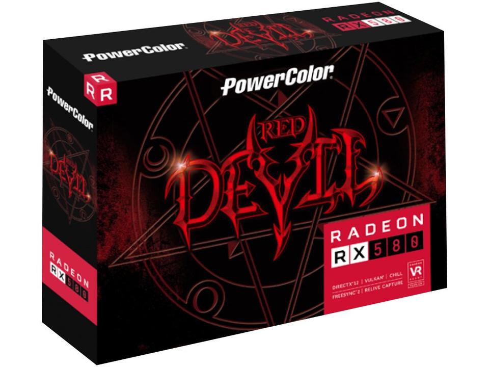 Placa de Vídeo Power Color Radeon RX 580 8GB - 6