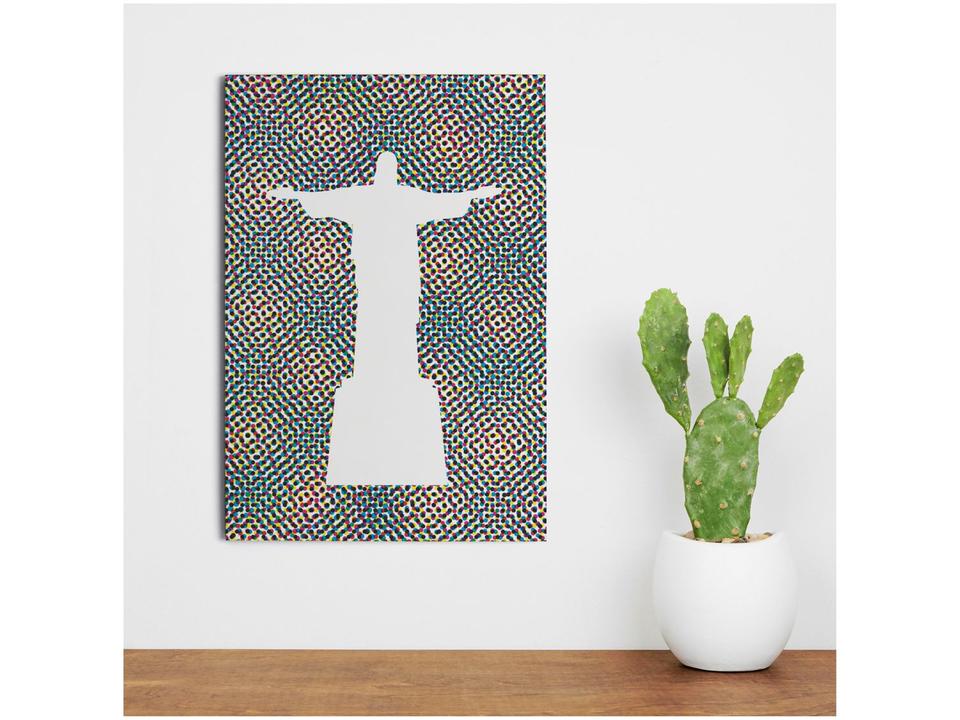 Placa Decorativa MDF Cristo Redentor 20x29cm - 1