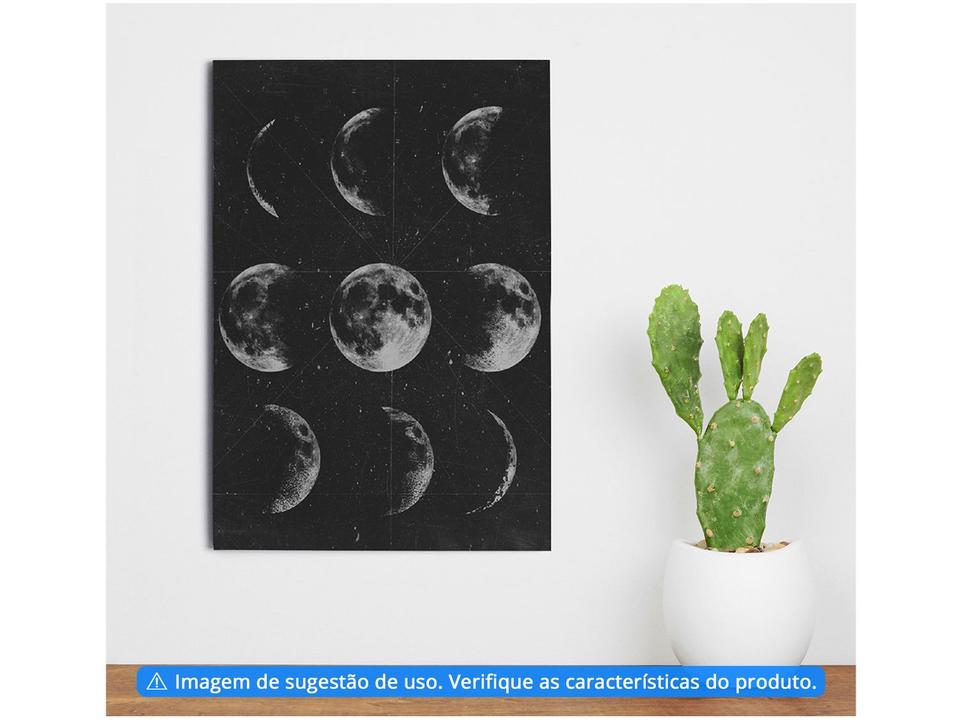 Placa Decorativa MDF Good Vibes Fases da Lua - 1