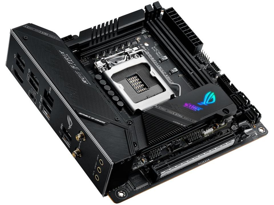 Placa Mãe Asus Rog Strix Z590-I Gaming Intel - LGA 1200 DDR4 Mini ITX - 3