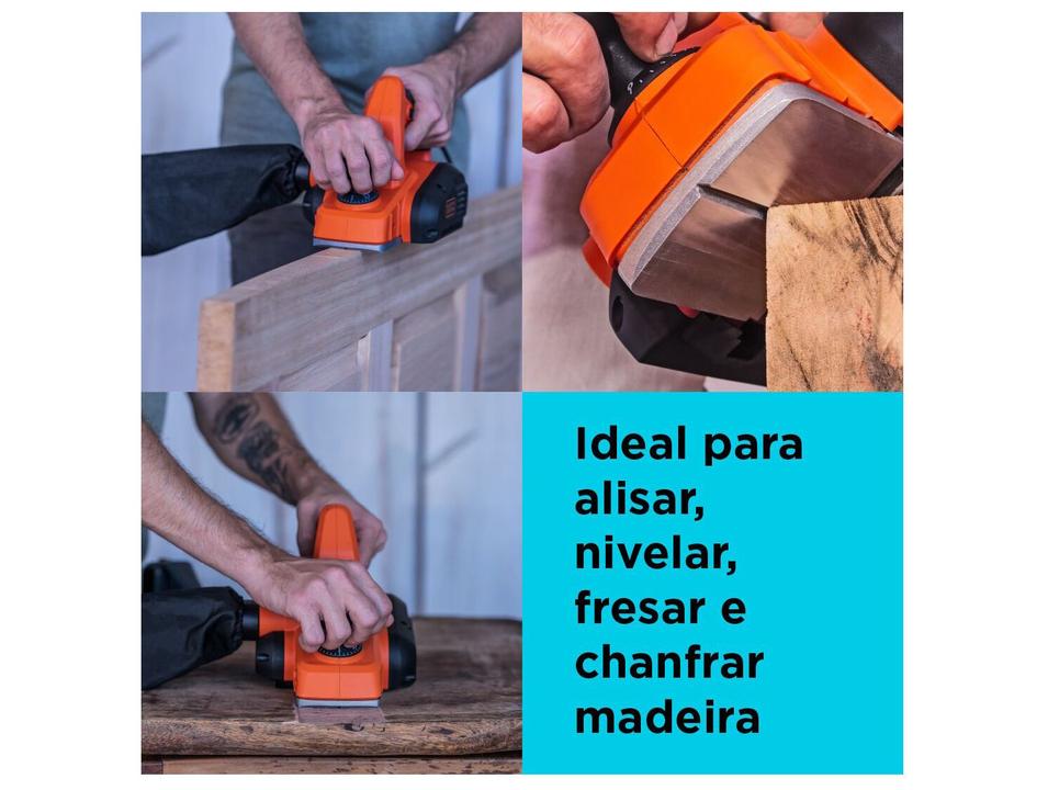 Plaina Elétrica Black+Decker 710W BEW712 - 3