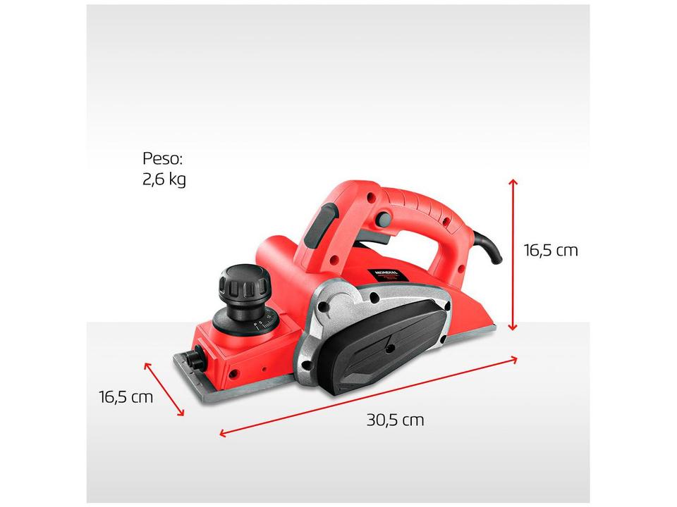 Plaina Elétrica Mondial 700W - 5