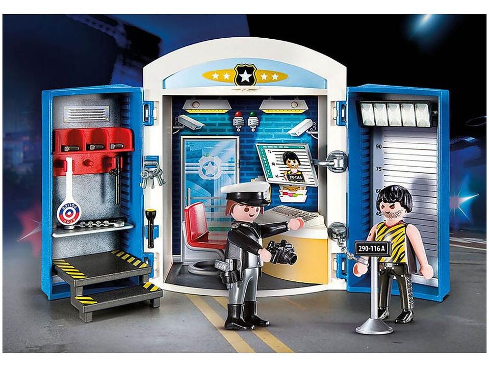 Playmobil City Action Estação Policial 51 Peças - 1