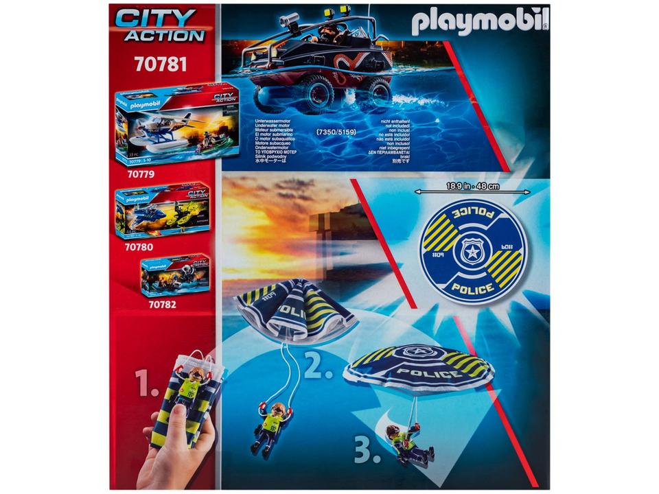 Playmobil Polícia com Paraquedas City Action - 2