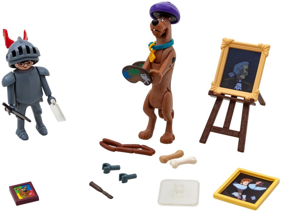 Playmobil Scooby-Doo! Aventura com Cavaleiro Negro - 28 Peças - 1