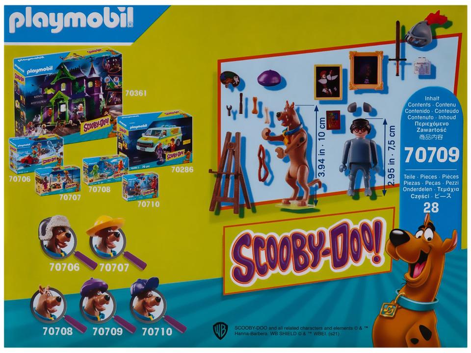 Playmobil Scooby-Doo! Aventura com Cavaleiro Negro - 28 Peças - 12