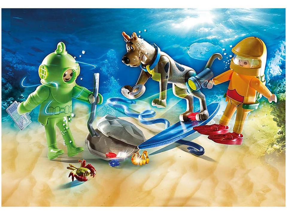 Playmobil Scooby-Doo! Aventura com Fantasma - Mergulhador 31 Peças - 1