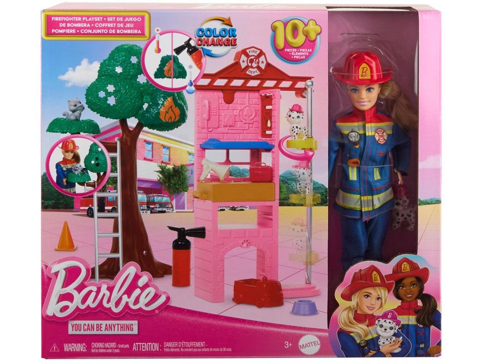 Playset Barbie Profissões Bombeira Mattel - 6