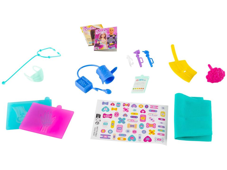 Playset Barbie Profissões Clínica Médica Mattel - 11