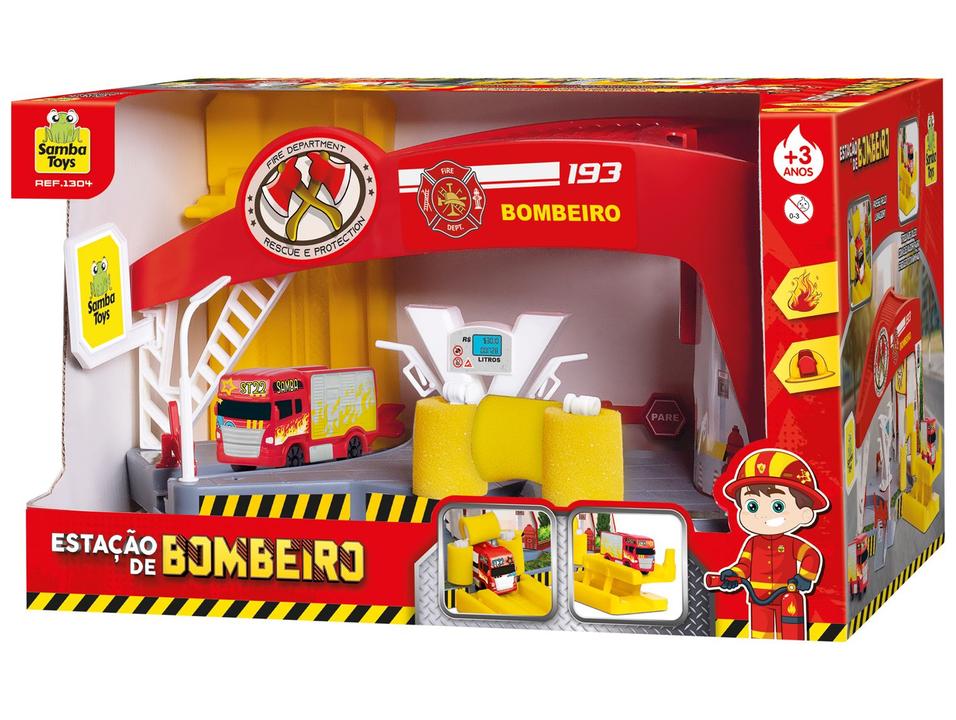 Playset Bombeiro Estação de Bombeiro Samba Toys - 4