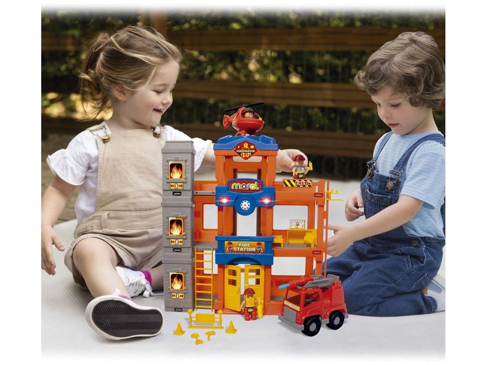 Playset Bombeiros Fire Station Maral 23 Peças - 1