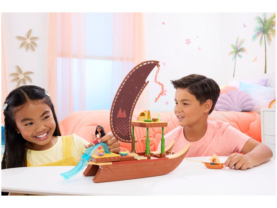 Playset Canoa de Aventuras da Moana Mattel - 1