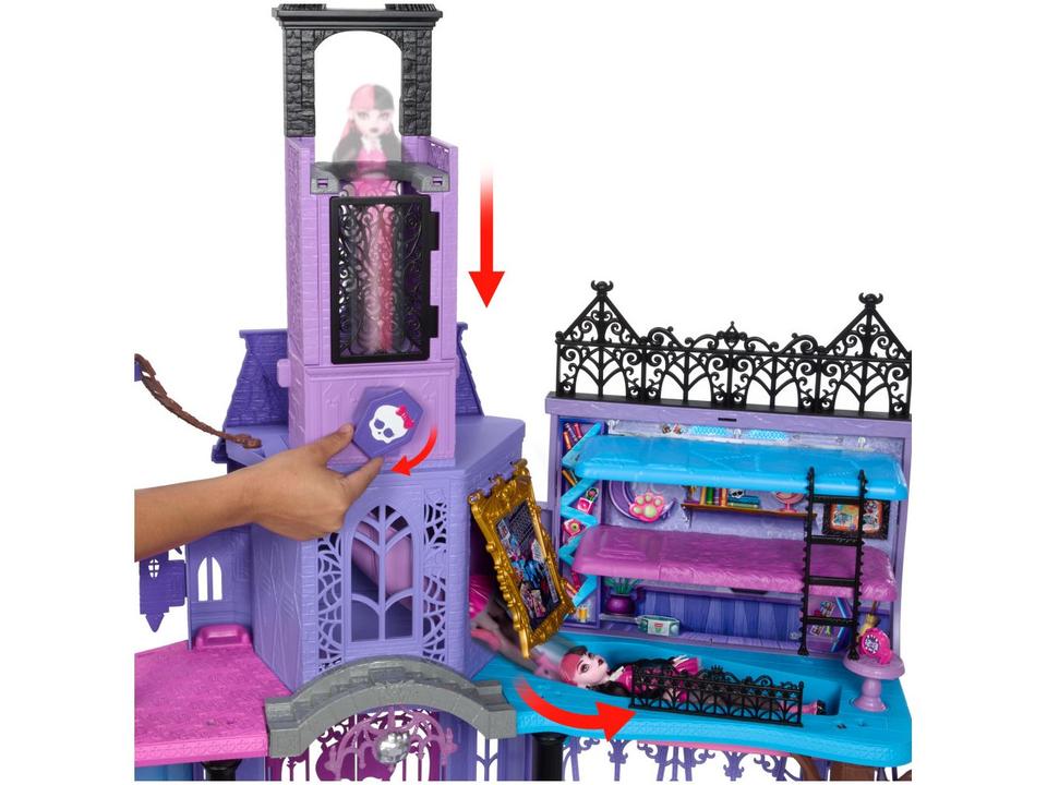 Playset Casa de Bonecas Escola do Terror Mattel - 4