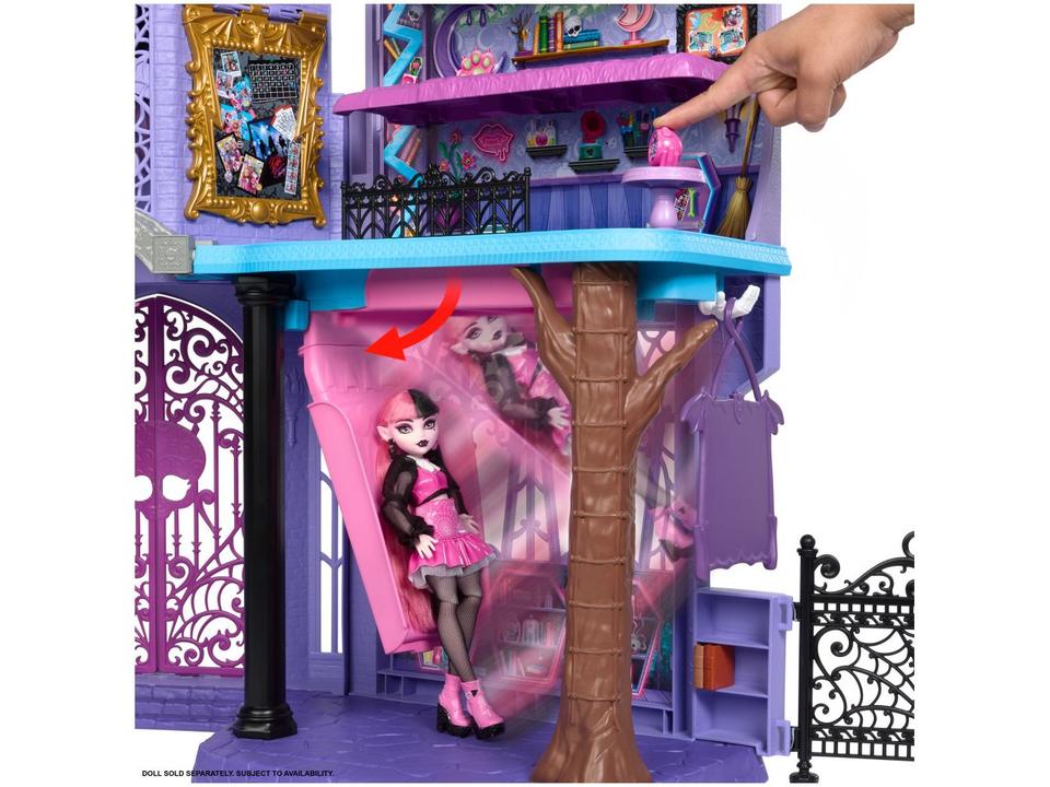 Playset Casa de Bonecas Escola do Terror Mattel - 5