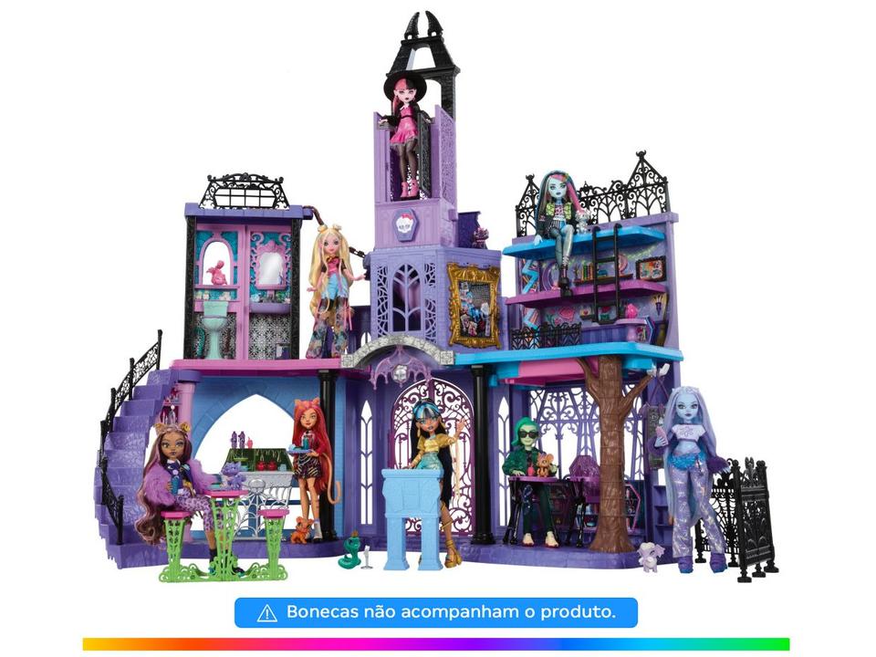 Playset Casa de Bonecas Escola do Terror Mattel - 1