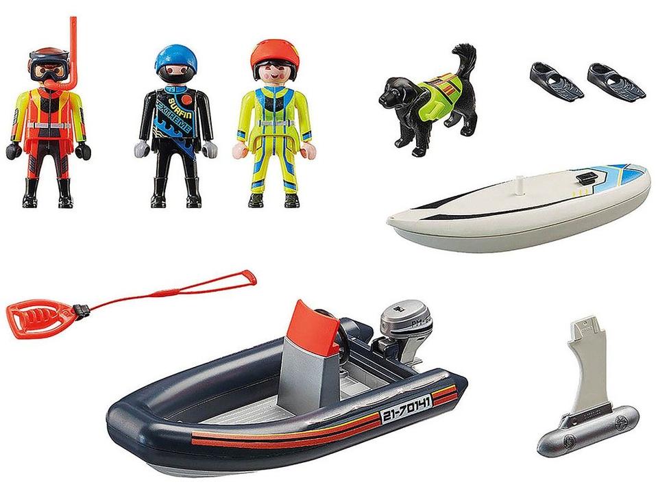 Playset City Action Resgate na Água com Cachorro - 1
